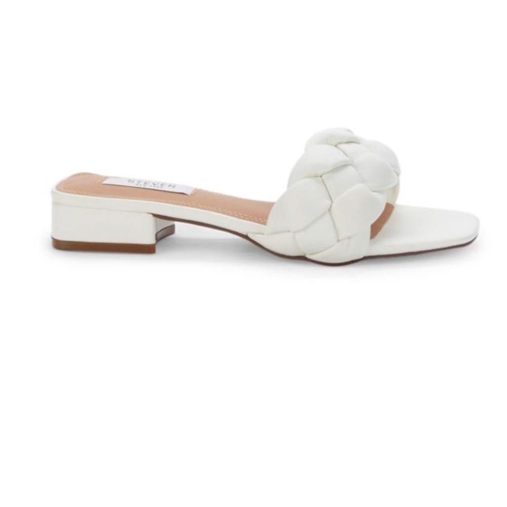 Steven Block-Heel Braided Sandals